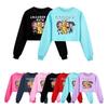5103 Kinder Mädchen Rumi Zoey Mira Bedrucktes Lässiges Langarm Rundhals Sweatshirt Top
