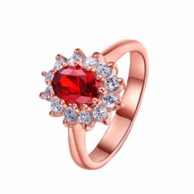 Hot Sale Concubine Popular Tanzanite Dark Blue Diamond Engagement Ring Green Zircon Real Gold Ring