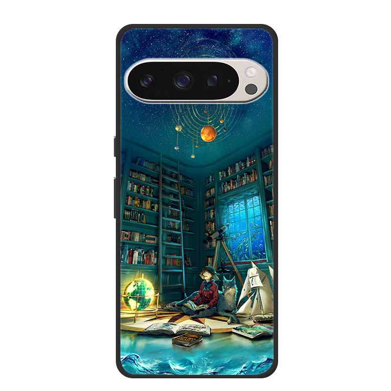 Für Google Pixel 9 5G Hülle Luxus TPU Weiches Silikon Handyhüllen für Google Pixel 9 Pro Pixel9 Cartoon Süße Stoßstangenabdeckung Fundas