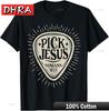 Pick Jesus Romans 10:13 T-Shirt Faith Guitar Pick Tee Comfy Edgy Tshirts Women Minimalist Retro Trendy Clothing Rap Short Sleeve