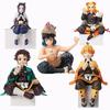 17cm Kimetsu No Yaiba Figure Demon Slayer Kamado Tanjirou Anime Figure Agatsuma Zenitsu Tomioka Giyuu Kamado Nezuko Figurine Toy