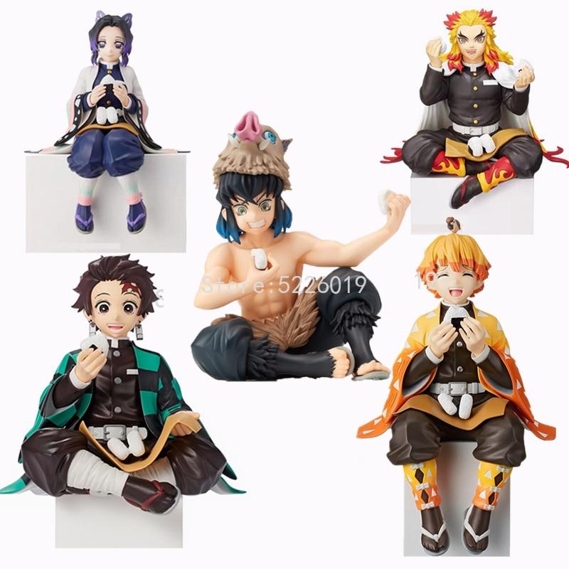 17cm Kimetsu No Yaiba Figure Demon Slayer Kamado Tanjirou Anime Figure Agatsuma Zenitsu Tomioka Giyuu Kamado Nezuko Figurine Toy