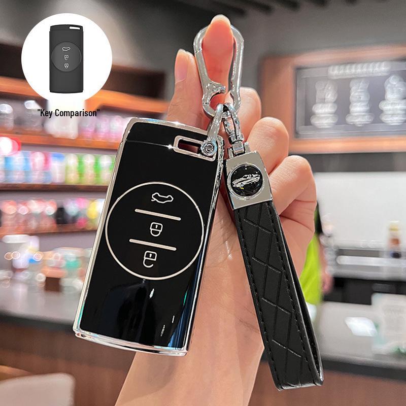 Compatible Chery Car Key Cover for Tiggo 7 and Xingtu TX Models - Simple Design for Men and Women
