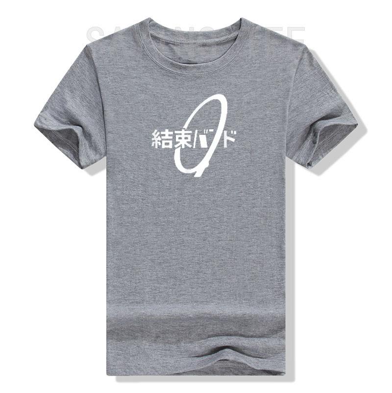Cable Tie Kanji Hiragana Kessoku Band Rocker Band TShirt Japanese Fashion Graphic Tee Tops Letters Printed Aesthetic Clothes