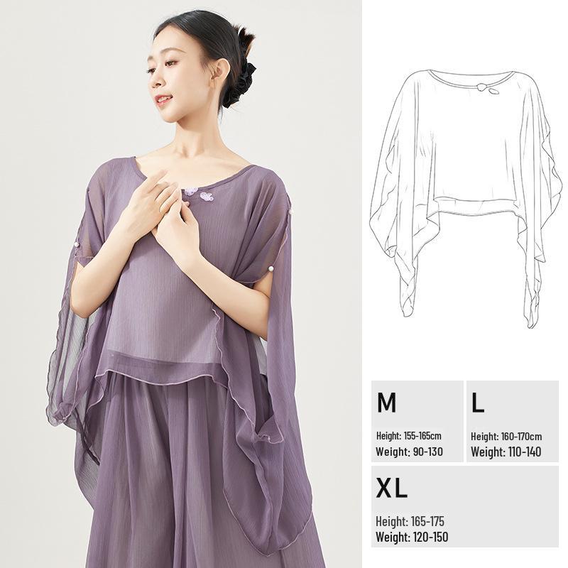 

Modern Women s Mesh Dance Top for Classical and Body Shaping Practice Medium