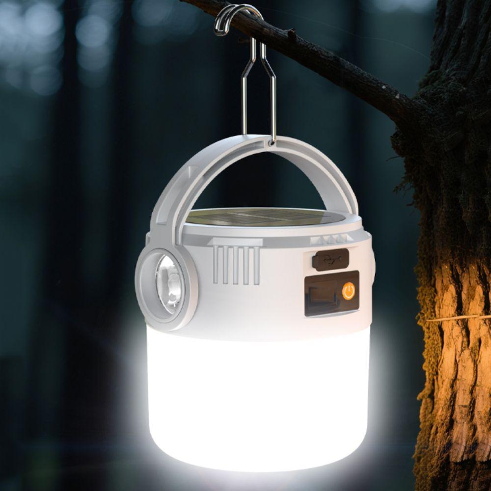 LED Light Camping Light USB Rechargeable Tent Light Retro Style Hanging Lantern  Camping Supplies
