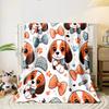 Cute Beagle Puppy Pattern Print Blanket Soft and Cozy Perfect for the Living Room Bed Sofa or a Nap,gift