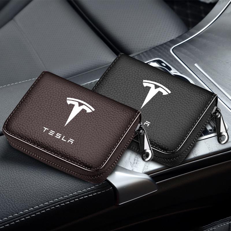 Teri Avtomobil Haydovchilik Guvohnomasi ID Karta Bank Karta Hamyoni Avtomobil Stylingi Tesla Model 3 Model X S 2016-2023 uchun Model Y Dekallari TM3 TMX