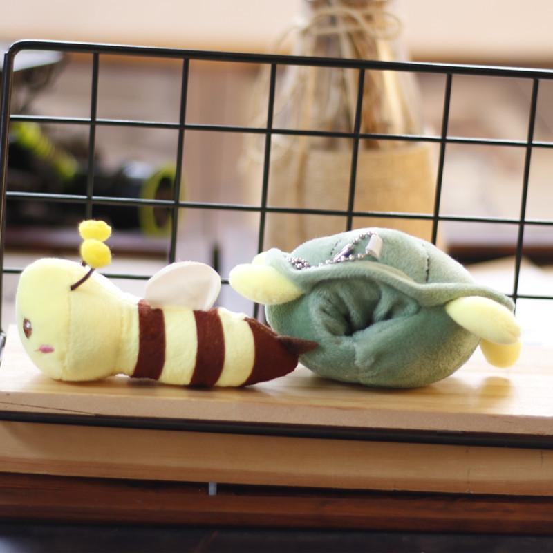 Cute Little Turtle Pendant Plush Toy Cartoon Bee Backpack Hanging Decoration Keychain Turtle Honey