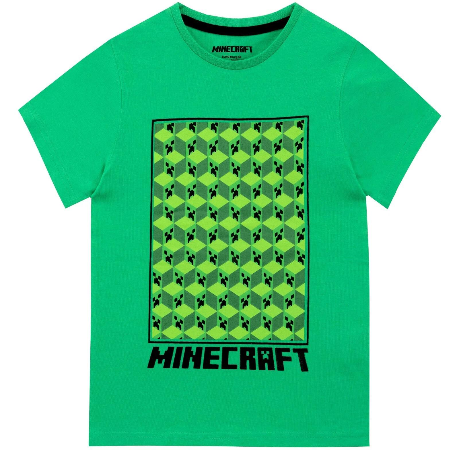 Minecraft T-Shirt I Kids Minecraft Creeper Top I Minecraft Short Sleeve Tee 120