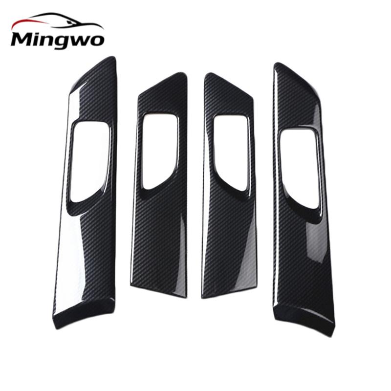 RHD ABS Carbon Fiber Style For Subaru Forester 2008-2012 Car Interior Door Handle Window Switch Panel Cover Trim