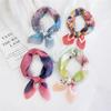 Cotton And Linen Small Square Scarf Silk Scarf Women'S Spring And Autumn New Style Artistic And Versatile Fashionable Temperament Headband Scarf