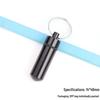 Portable Aluminum Pill Case with Keychain & Sealed Earplugs - Outdoor Survival Gear Pendant