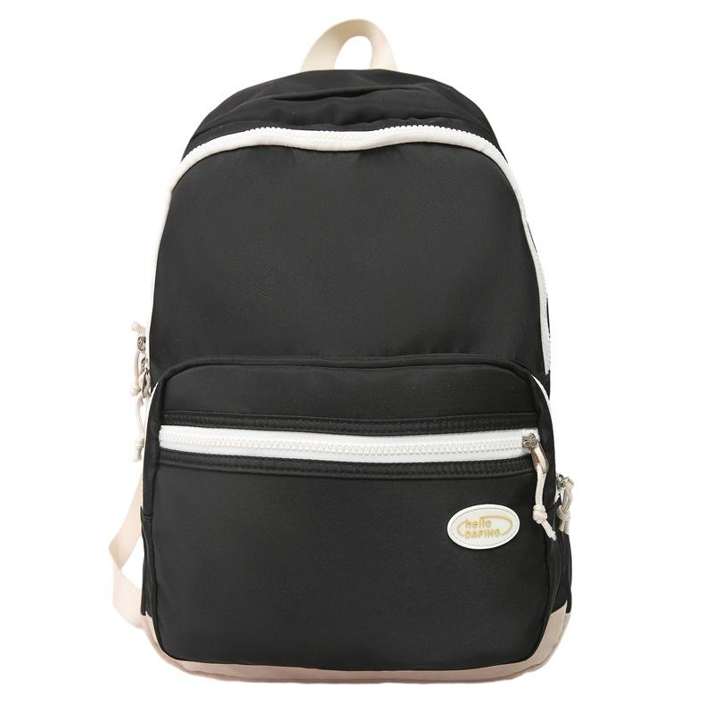 New Harajuku Simple Student School Bag Japanese and Korean Leisure Large Capacity Backpack