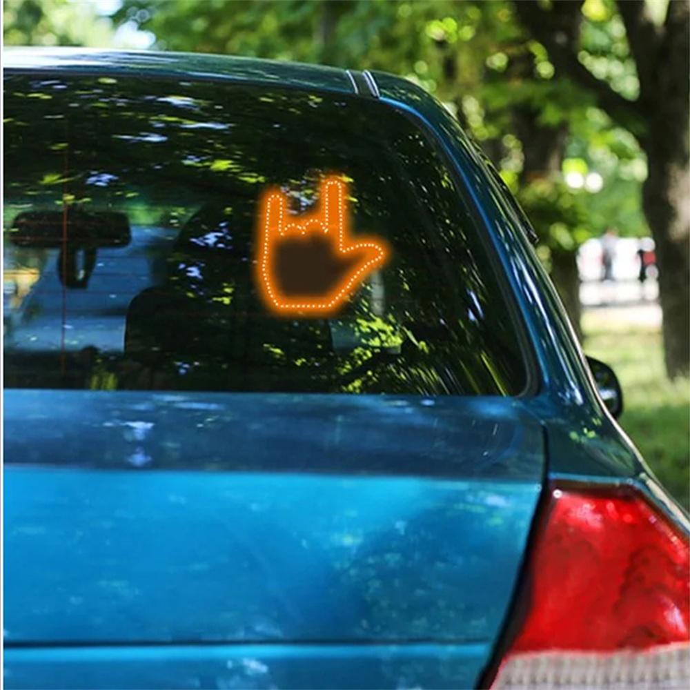 LED Illuminated Gesture Light Car Finger Light Finger Gesture Light Hand Lamp