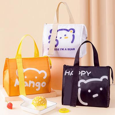 Portable Thermal Lunch Box Bags Food Storage Handbags Travel Picnic Pouch