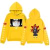 Mens Oversized Hooded Sweatshirt Anime Inspired Streetwear Winter Warm Cotton Blend Loose Fit