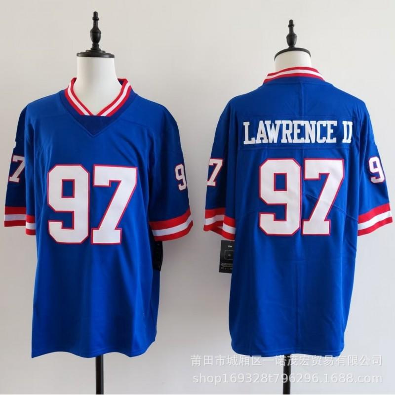 Mens Football Jersey Giants Team 1 8 JONES 26 BARKLEY 56 44 Embroidered Rugby Uniform