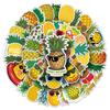 50PCS Waterproof Pineapple Stickers for Suitcases & Laptops - Trendy Travel Decor