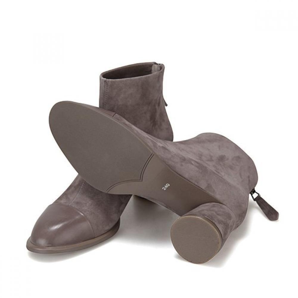Barbara Leather Suede Color Block 6.5cm Ankle Boots Bbg865gy