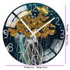 Digital Wall Clock with Low Noise, 30cm/12inch Golden Butterfly Wall Clock Quartz Clock Quiet Silent Simple Clock for Home Decor Children Room