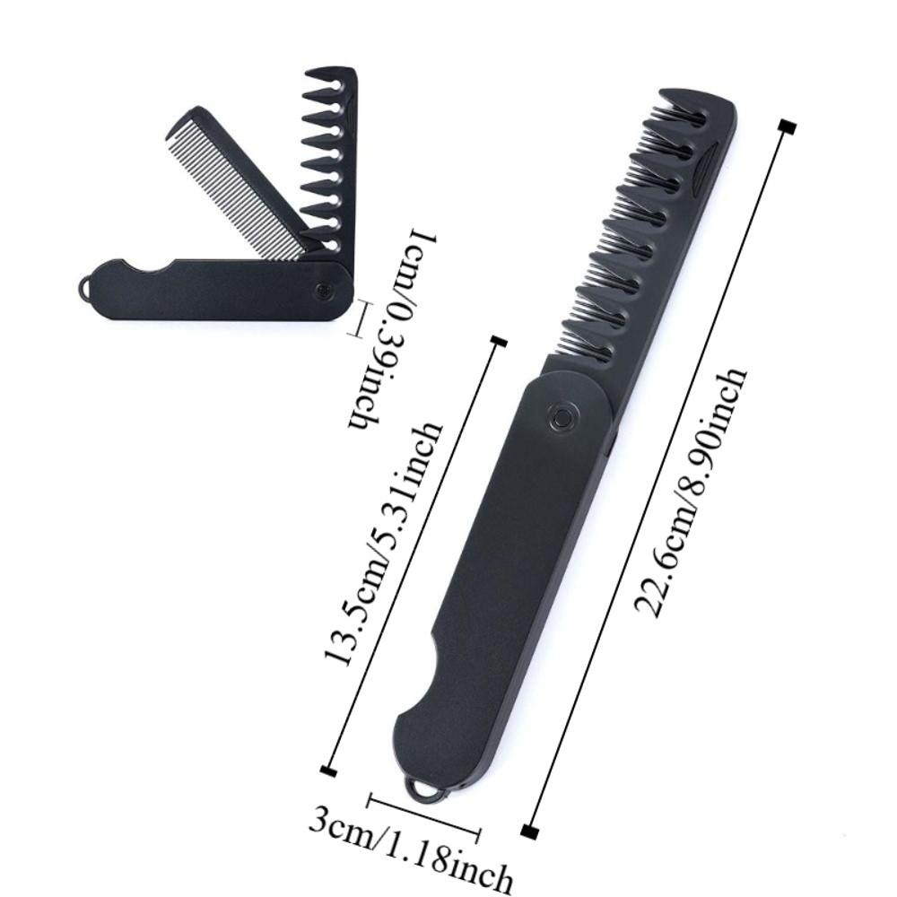 Multi-funcional Portable Folding Pocket Combs Barber Hair Clipper Comb Barber Shop Salon