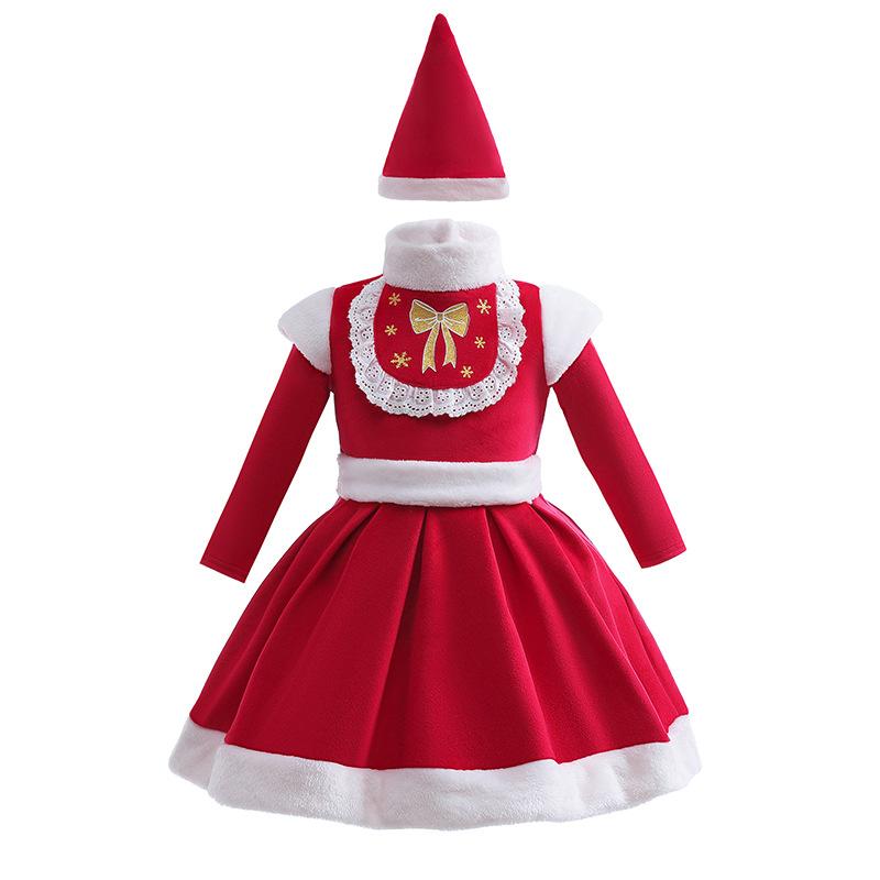 Weihnachten Kinder Mädchen Kindergarten Baby Ältere Kleid Prinzessinnenkleid
