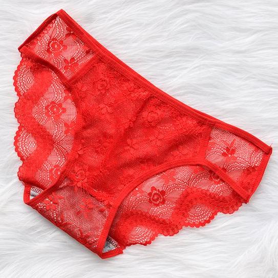 4 Stück Damen Spitzenhöschen Low Rise Unterwäsche Trendy Spitzen Slips Weiche Unterhosen Dessous