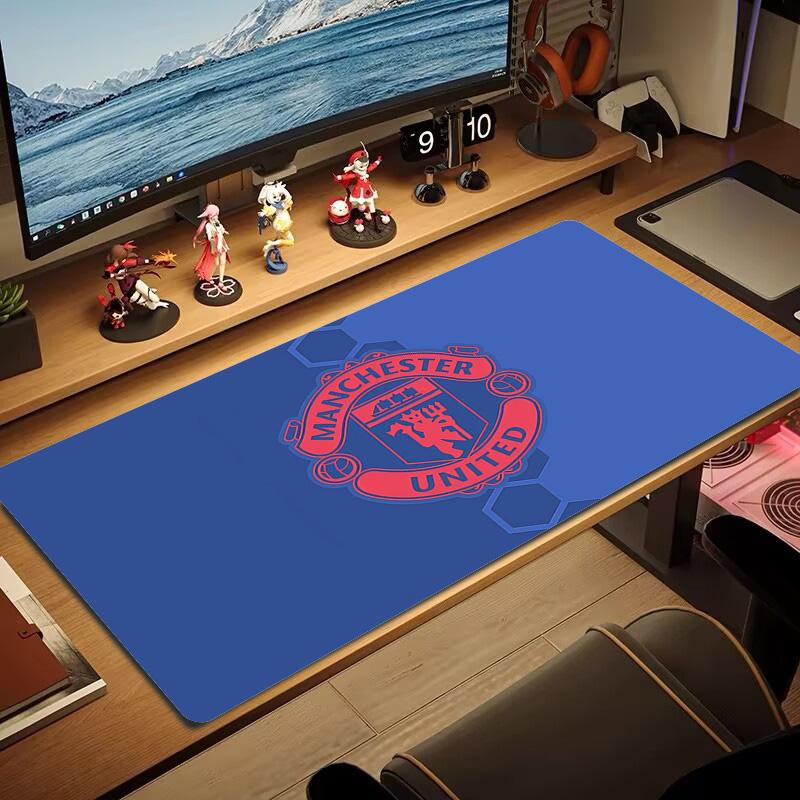 Man United2 Print Cushion Non-slip Laptop Tablet Big Mousepad XXL Mat Mini PC Playmat With Lock Edge