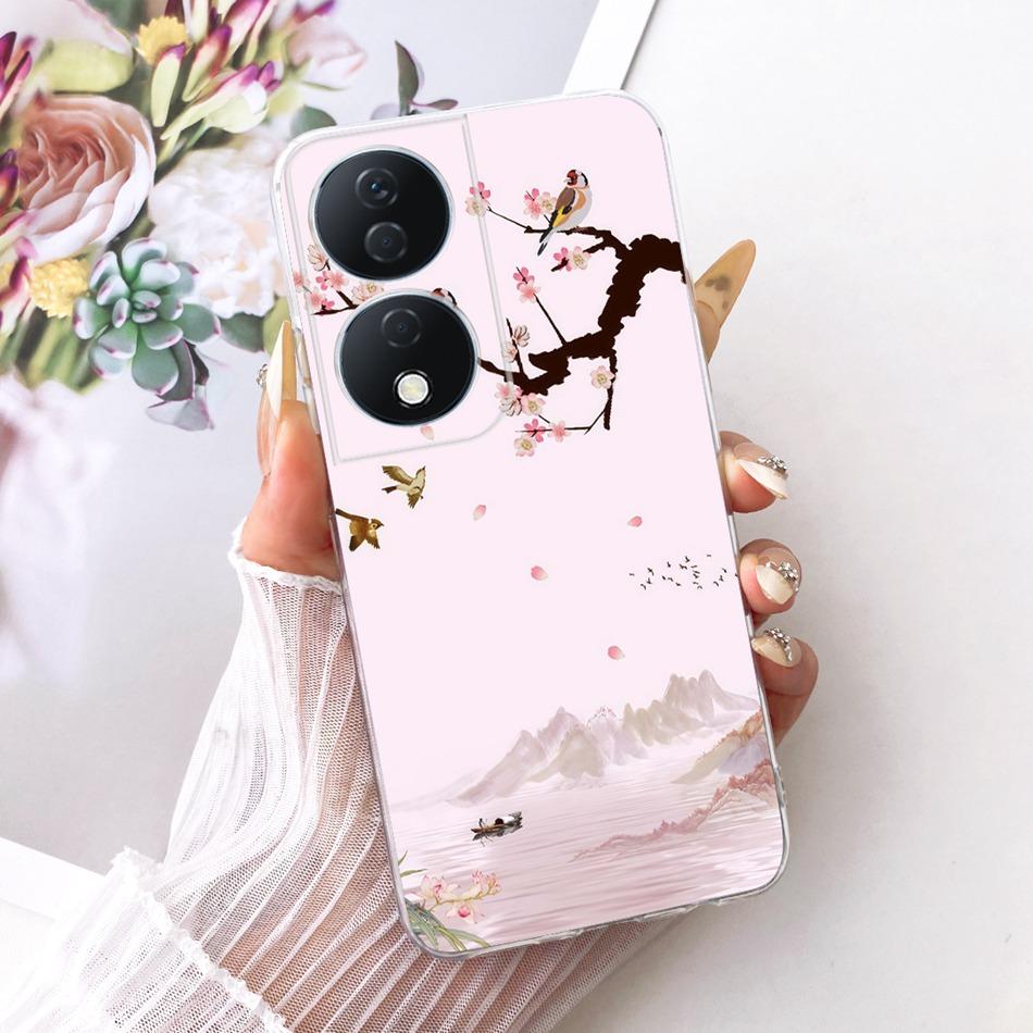 For Honor X7b CLK-LX2 2025 Cute Flower Butterfly Cat Painted Case For HonorX7b X 7B 4G 5G Soft Silicone TPU Phone Cases