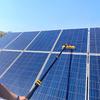 Solar Panel Water-Fed Cleaning Brush