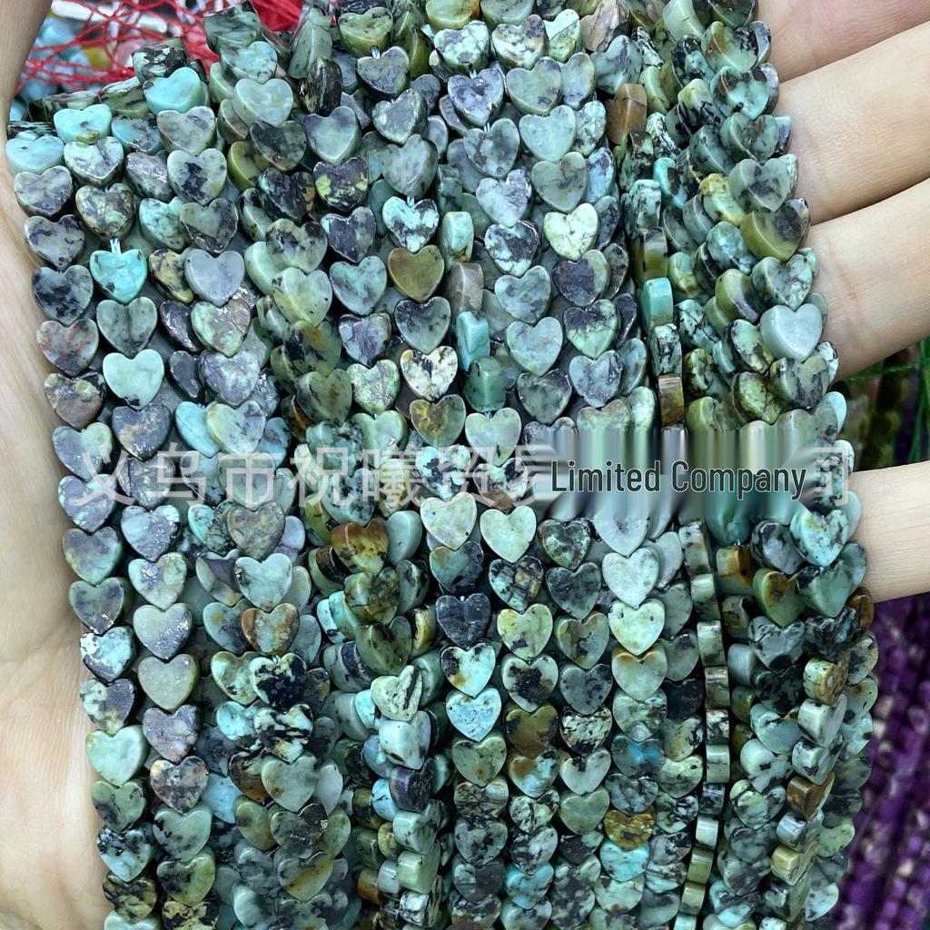 6mm herzförmige Kristallachat-Perlen: Tigerauge, Grüner Aventurin für DIY-Schmuck und Armbänder