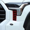Red Front Headlights Grille Vent Trim Cover Frame Fit For Toyota Tundra -23