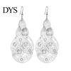 Hängende Ohrringe 1 Paar Haken Übertrieben Retro Geometrisch Elegant Hohl Hängende Blumen Wassertropfen Anhänger Damen Mode Schmuck Damen
