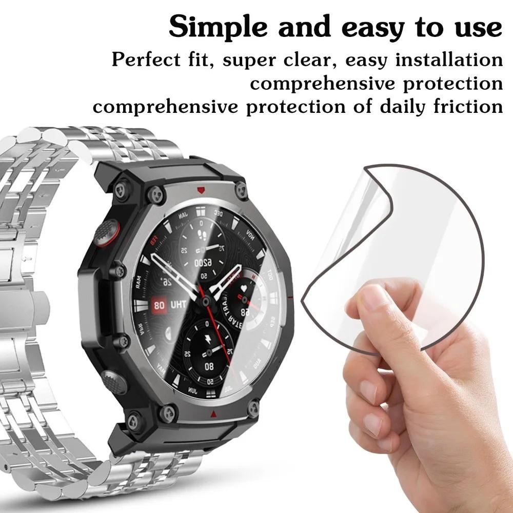 1-5Pcs Soft Hydrogel Films for Amazfit T-Rex Ultra2 Watch Screen Protectors Composite Films for Amazfit T-Rex Ultra2 Not Glass