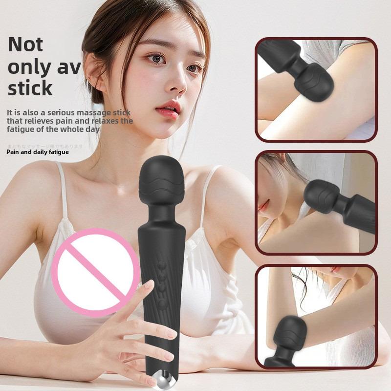Female Masturbation Massage Stick AV Heat Vibrator Sex Toy For Women Clitoris Stimulation Silicone Wand Massager Adult Product