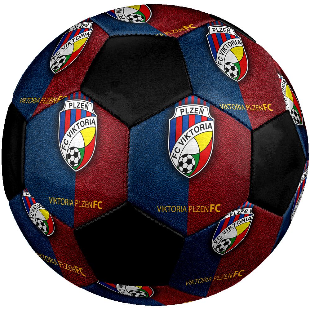 SIZE 5 FC Viktoria Plzeň Soccer Ball Colorful All Ages Machine Stitched PVC Competition Ready Durable High-Bounce