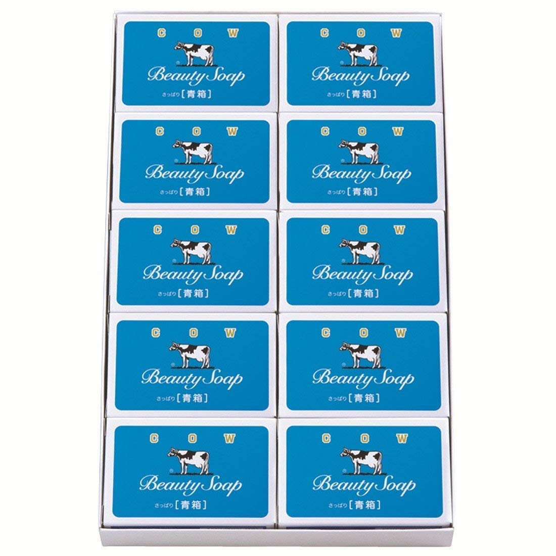 

Молочное мыло Kyoshinsha Cow Brand Soap Синяя коробка 85 г x 10 шт. x 3 коробки