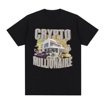 Crypto Miljonair Grappige Meme T-shirts Mannen Vrouwen Kleding Casual Katoen Korte Mouw T-shirt Hip Hop Vintage Oversized T-shirts