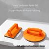 Non-Slip Wall-Mounted Sandpaper Holder - Wear-Resistant, Self-Adhesive, Portable, Thickened Plastic, Round Disc for Home Use