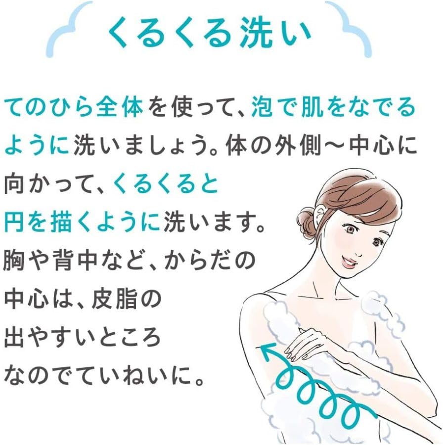 [Set of 4 Refills] Kao Curel Foaming Body Wash Refill, 380ml, Quasi-drug, SHOP POLITE Pocket Tissues Included