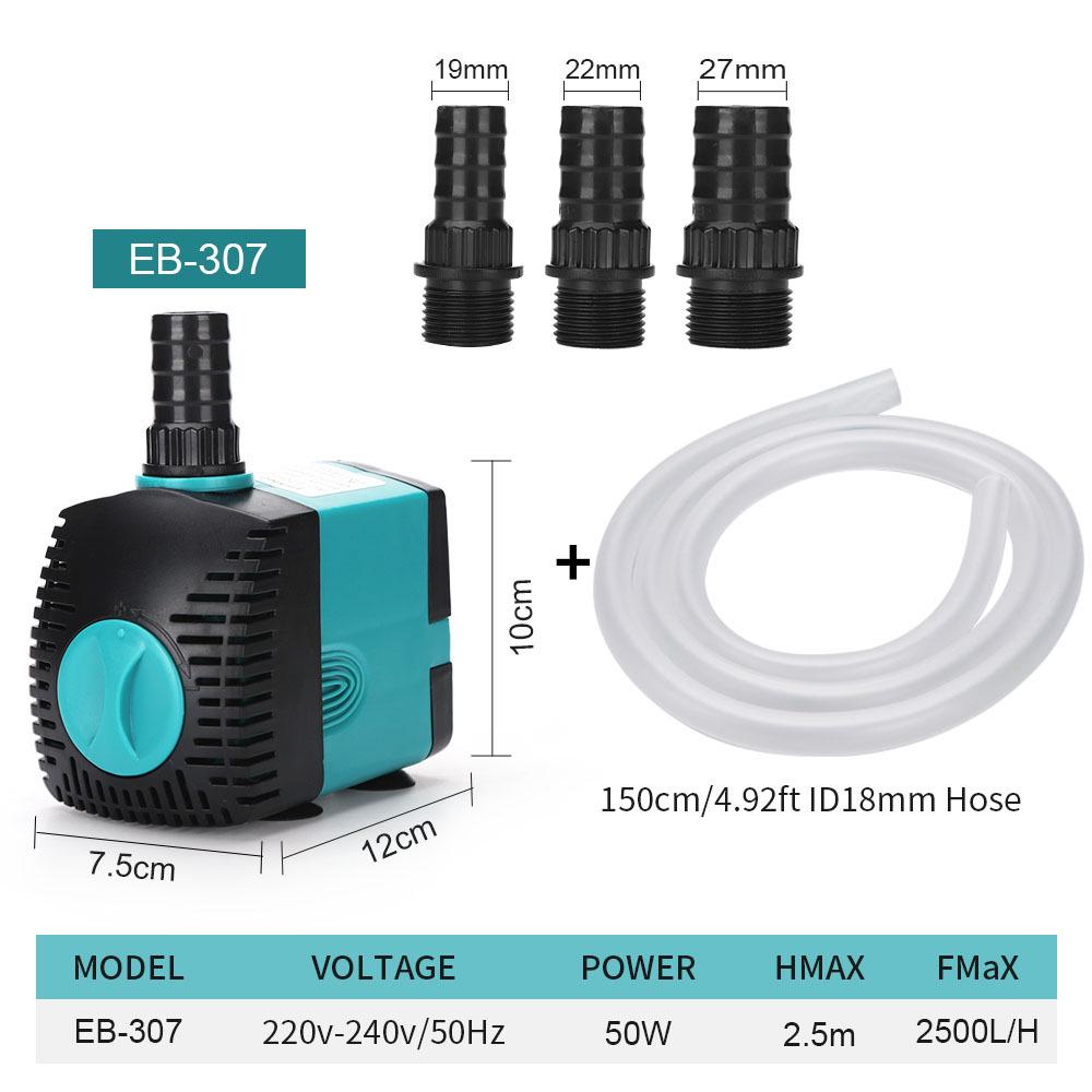 Compact Submersible Aquarium Pump for Fish Tanks and Ponds