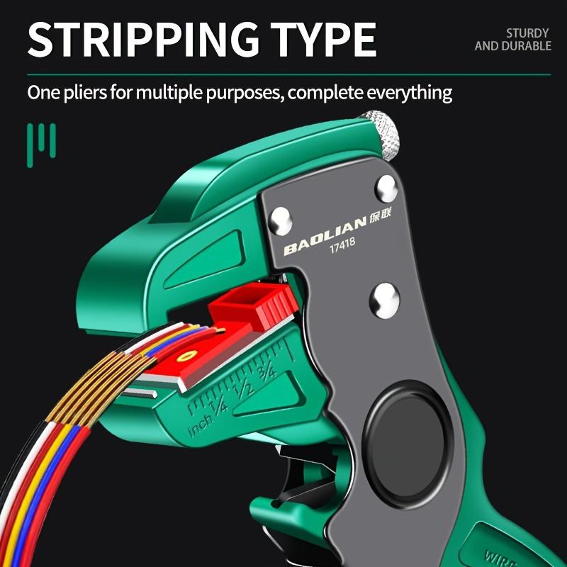 1 buc. Clește de dezizolat cabluri, electricieni, tragătoare de cabluri, clește multifuncțional de dezizolat tip cioc de rață, clește tăietor cioc de vultur,