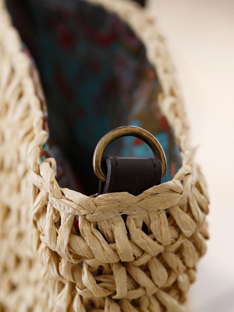 Women's Casual Minimalist Woven Bag - Everyday Shoulder Bag for Summer & Beach