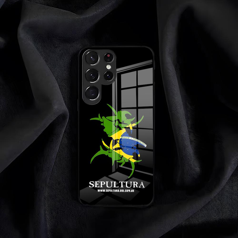 Sepultura Band Phone Case For Samsung S26 S25 Edge S24 S23 S22 S21 S20 Ultra Plus FE Glass Cover