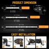 Led Light Bar 180w 6000k Ip67 Waterproof Spotlight Single Row Work Lamp For Off-road Vehicles Suv Trucks