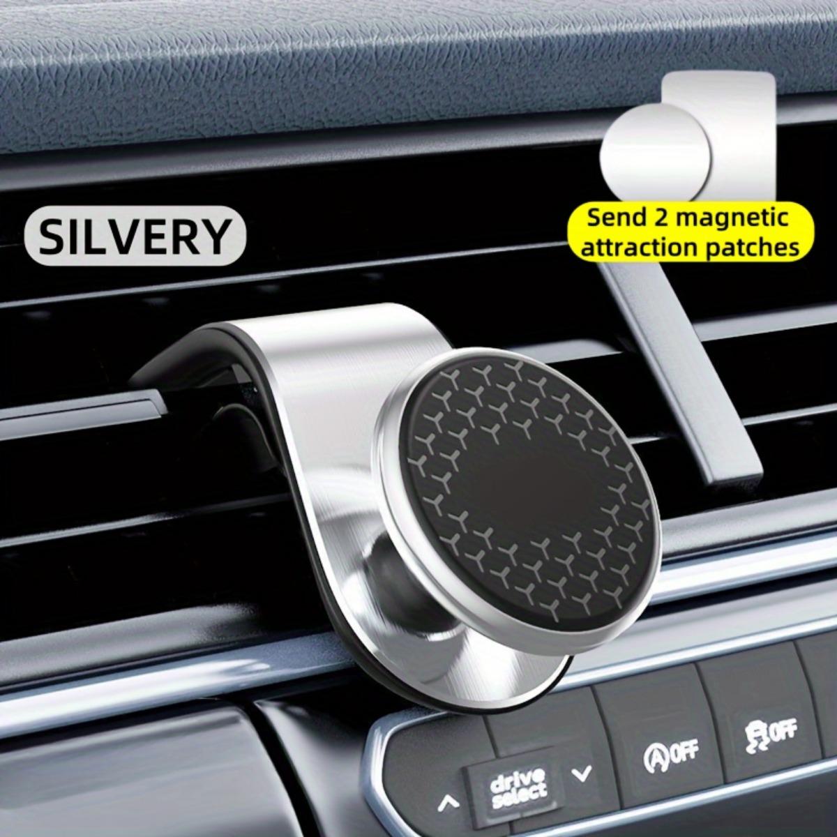 

Магнитный автомобильный держатель для телефона L-образной формы с вращением на 360°, прочное крепление на 5 магнитов для вентиляционной решетки, ультратонкий дизайн Sliver