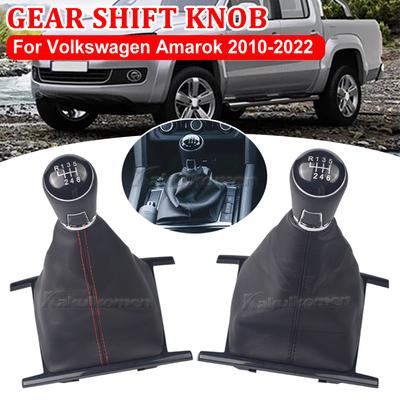 Für VW Amarok 2010 2011 2012 2013 2014 2015 2016 2017 2018- Schalthebel Schalthebelmanschette Leder Manschette Abdeckung Auto 6-Gang