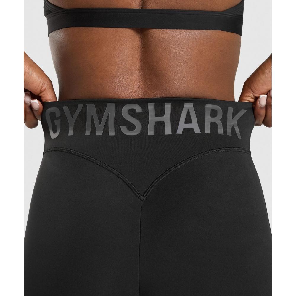 Gymshark Wordmark Graphic Leggings Black B4b1j Bb2j