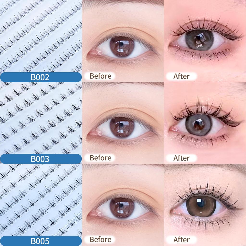 Lower Eyelash False Partial False No Glue Eyelash Transparent Easy To Clumpy Highly DIY Eye Strong Adhesive Large Capacity 120pcs Eyelashes Lashes,
